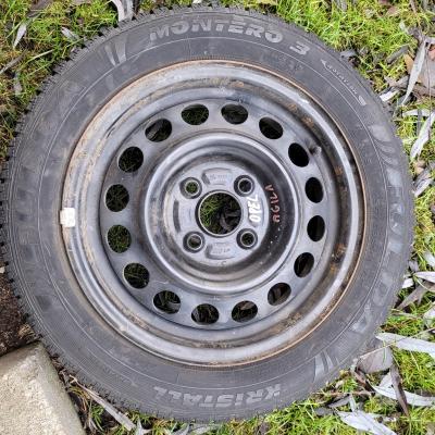 Opony zimowe z Felgami 155/65 R14 Opel 4x100 4 sztuki