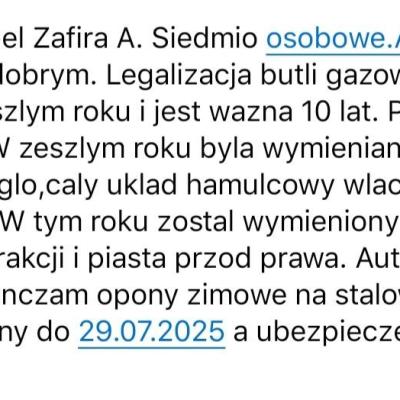 Sprzedam Opel Zafira A