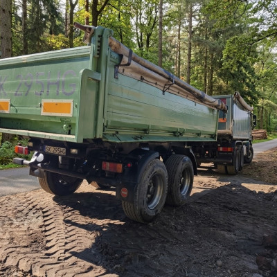 Mercedes Actros wywrotka + przyczepa
