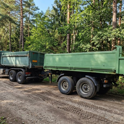 Mercedes Actros wywrotka + przyczepa