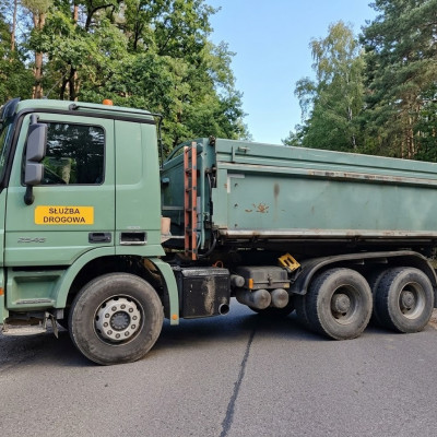 Mercedes Actros wywrotka + przyczepa